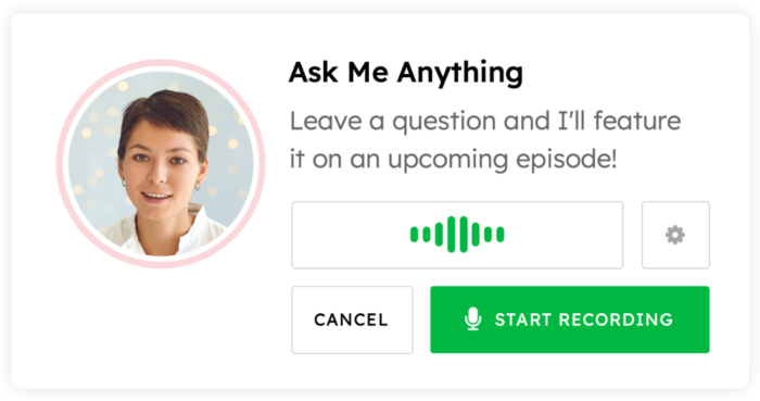 Podcast Fans Record Audio Messages on PodInbox