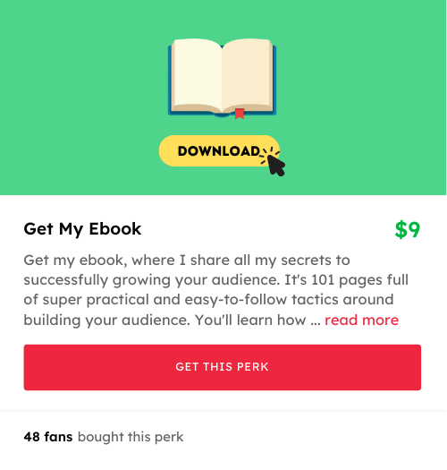 Perk Template - Ebook